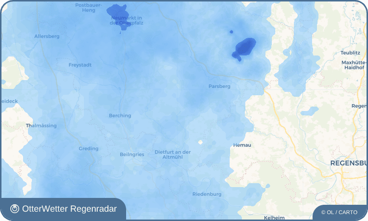 Wetter-Widget-Vorschau mit Vorhersagedaten für Kemnathen
