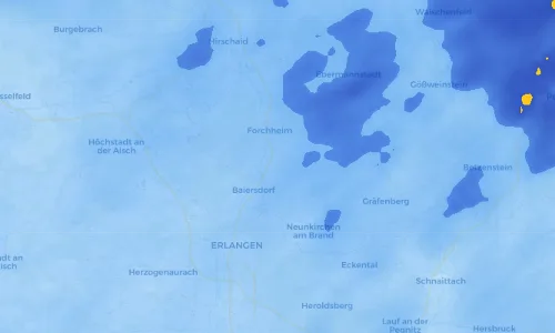 Regenradar Vorschaubild - Aktuelle Niederschläge in Kersbach und Umgebung