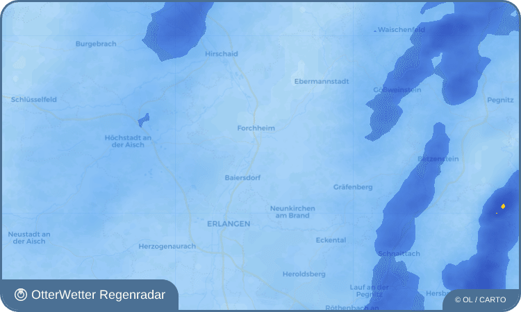 Wetter-Widget-Vorschau mit Vorhersagedaten für Kersbach