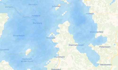 Regenradar-Vorschau: aktuelle Niederschläge in Ketschendorf und Umgebung