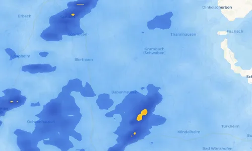 Regenradar Vorschaubild - Aktuelle Niederschläge in Kettershausen und Umgebung