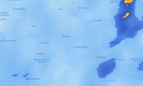 Regenradar Vorschaubild - Aktuelle Niederschläge in Kippenwang und Umgebung