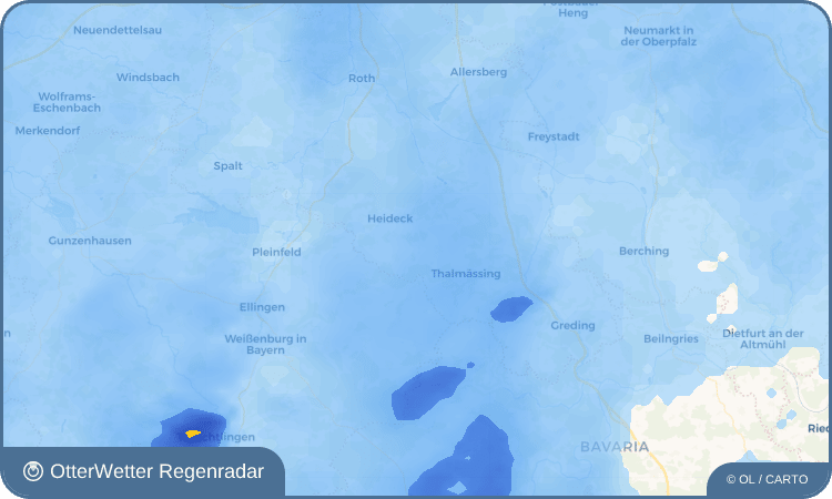 OtterWetter Regenradar-Widget Kippenwang