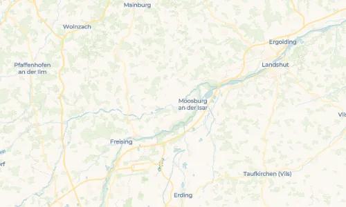 Regenradar-Vorschau: aktuelle Niederschläge in Kirchamper und Umgebung