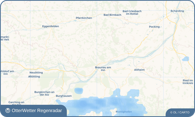 OtterWetter Regenradar-Widget Kirchberg am Inn