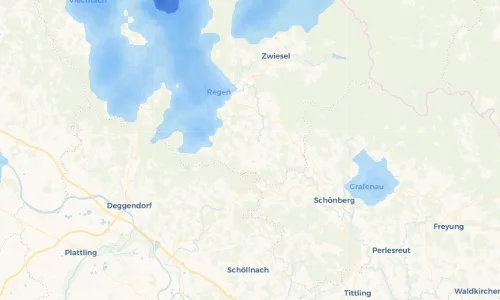 Regenradar Vorschaubild - Aktuelle Niederschläge in Kirchberg im Wald und Umgebung