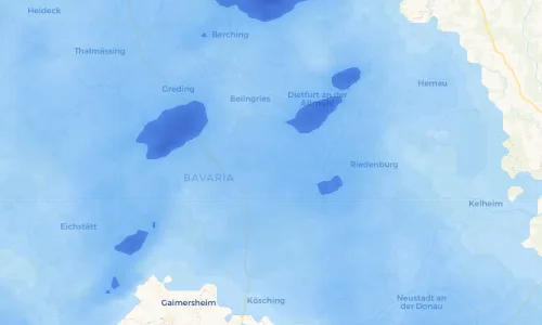 Regenradar Vorschaubild - Aktuelle Niederschläge in Kirchbuch und Umgebung