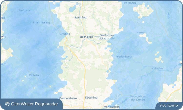 OtterWetter Regenradar-Widget Kirchbuch
