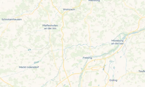 Regenradar Vorschaubild - Aktuelle Niederschläge in Kirchdorf an der Amper und Umgebung
