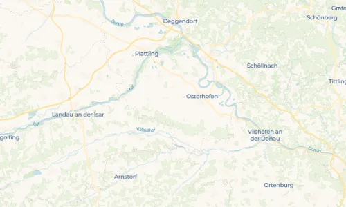 Regenradar Vorschaubild - Aktuelle Niederschläge in Kirchdorf bei Osterhofen und Umgebung