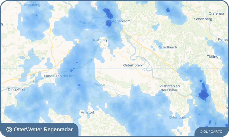 OtterWetter Regenradar-Widget Kirchdorf bei Osterhofen