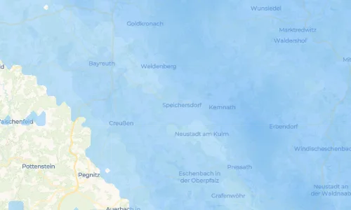 Regenradar Vorschaubild - Aktuelle Niederschläge in Kirchenlaibach und Umgebung
