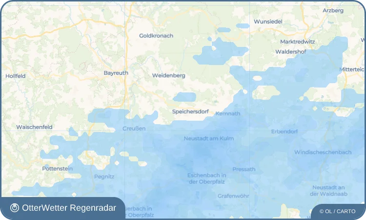 Wetter-Widget-Vorschau mit Vorhersagedaten für Kirchenlaibach