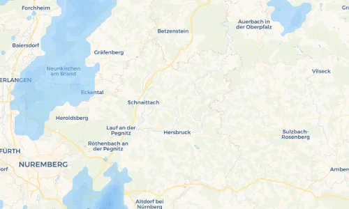 Regenradar Vorschaubild - Aktuelle Niederschläge in Kirchensittenbach und Umgebung