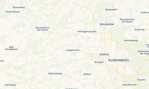 Regenradar Vorschaubild - Aktuelle Niederschläge in Kirchfembach und Umgebung