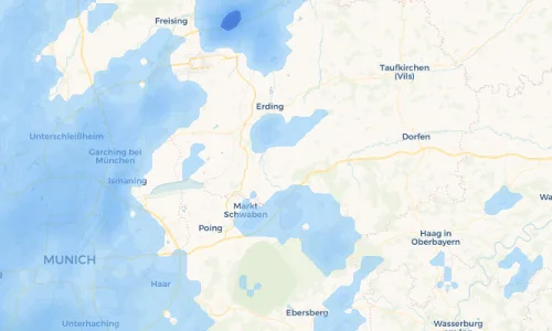 Regenradar Vorschaubild - Aktuelle Niederschläge in Kirchötting und Umgebung