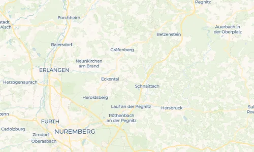 Regenradar Kirchröttenbach: aktuelle Niederschläge in Kirchröttenbach und Umgebung, Stand 30. Oktober 2026 um 22:55 Uhr
