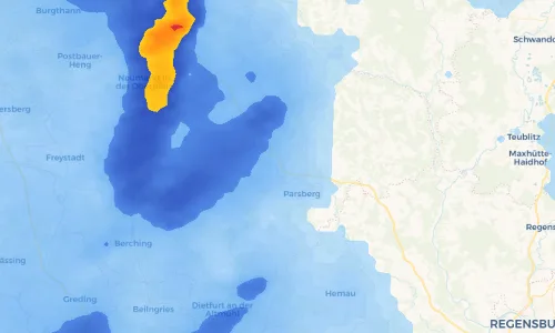 Regenradar Vorschaubild - Aktuelle Niederschläge in Klapfenberg und Umgebung