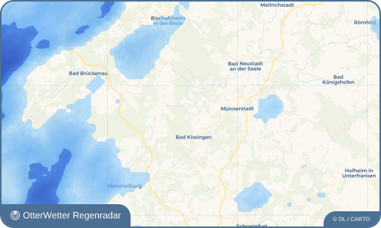 OtterWetter Regenradar-Widget Kleinbrach