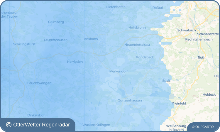 OtterWetter Regenradar-Widget Kleinbreitenbronn