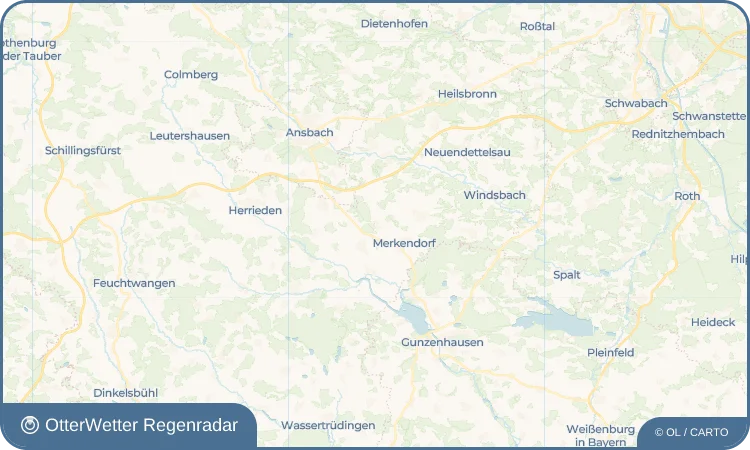 Wetter-Widget-Vorschau mit Vorhersagedaten für Kleinbreitenbronn