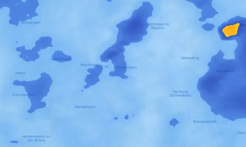Regenradar Vorschaubild - Aktuelle Niederschläge in Kleinerdlingen und Umgebung