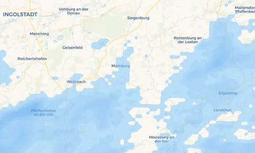 Regenradar-Vorschau: aktuelle Niederschläge in Kleingundertshausen und Umgebung