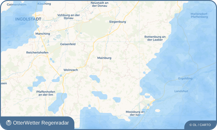 OtterWetter Regenradar-Widget Kleingundertshausen