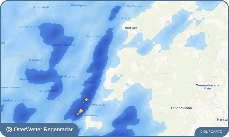 Widget-Vorschau für Kleinkahl Wetter-Widget-Vorschau mit Vorhersagedaten für Kleinkahl