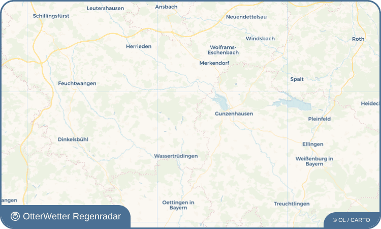 OtterWetter Regenradar-Widget Kleinlellenfeld