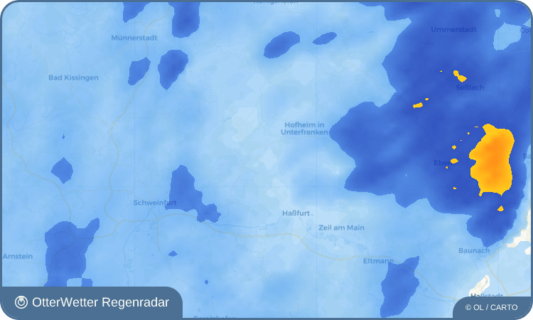OtterWetter Regenradar-Widget Kleinmünster