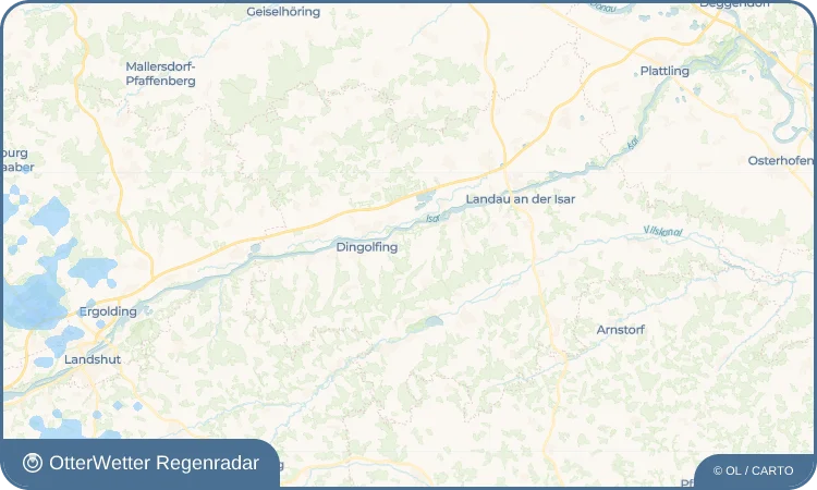 Wetter-Widget-Vorschau mit Vorhersagedaten für Kleinpilberskofen