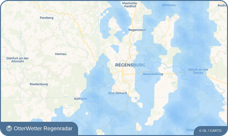 OtterWetter Regenradar-Widget Kleinprüfening