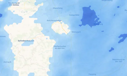 Regenradar Vorschaubild - Aktuelle Niederschläge in Kleinreichertshofen und Umgebung