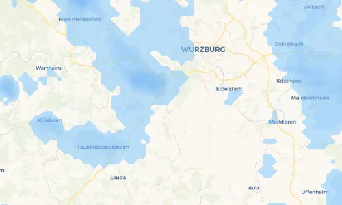 Regenradar Vorschaubild - Aktuelle Niederschläge in Kleinrinderfeld und Umgebung
