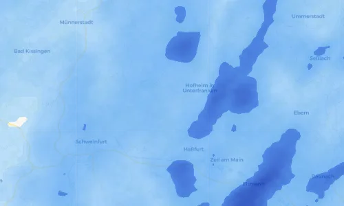 Regenradar Vorschaubild - Aktuelle Niederschläge in Kleinsteinach und Umgebung