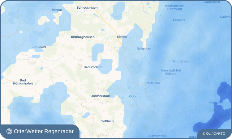 OtterWetter Regenradar-Widget Kleinwalbur