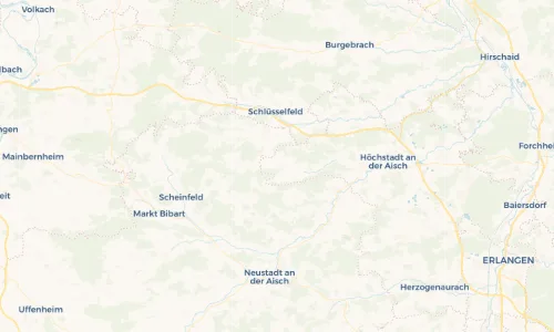 Regenradar-Vorschau: aktuelle Niederschläge in Kleinweisach und Umgebung
