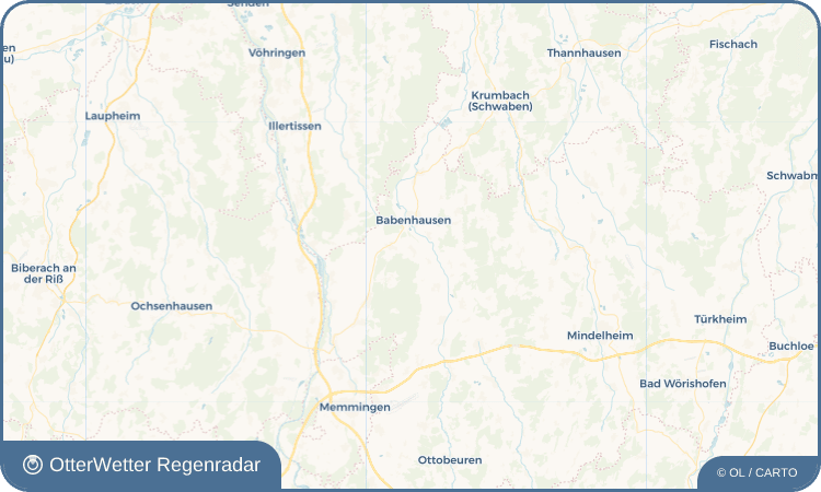 OtterWetter Regenradar-Widget Klosterbeuren