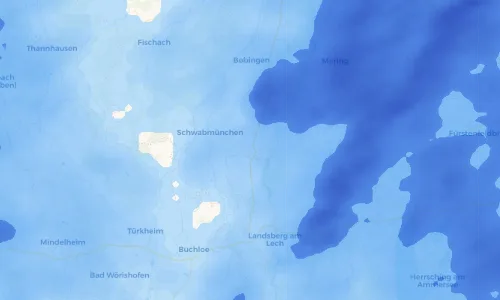 Regenradar Vorschaubild - Aktuelle Niederschläge in Klosterlechfeld und Umgebung
