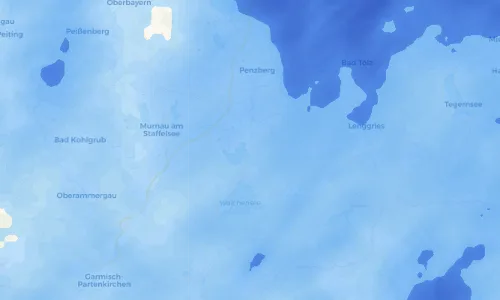 Regenradar Vorschaubild - Aktuelle Niederschläge in Kochel am See und Umgebung