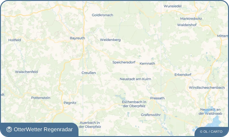 Wetter-Widget-Vorschau mit Vorhersagedaten für Kodlitz