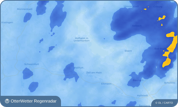 OtterWetter Regenradar-Widget Königsberg in Bayern