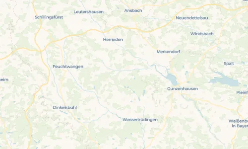 Regenradar Königshofen an der Heide: aktuelle Niederschläge in Königshofen an der Heide und Umgebung, Stand 26. Oktober 2026 um 11:20 Uhr