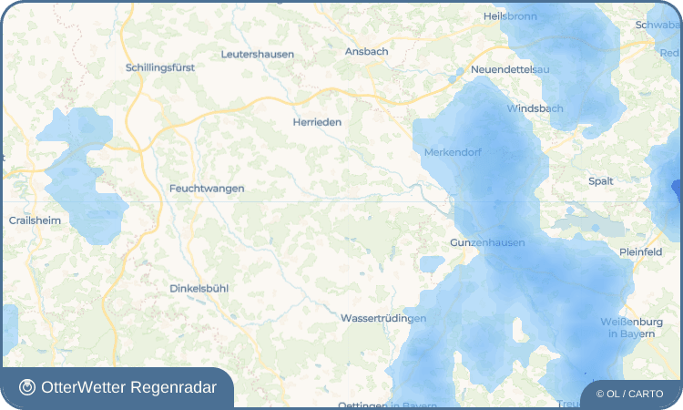 OtterWetter Regenradar-Widget Königshofen an der Heide