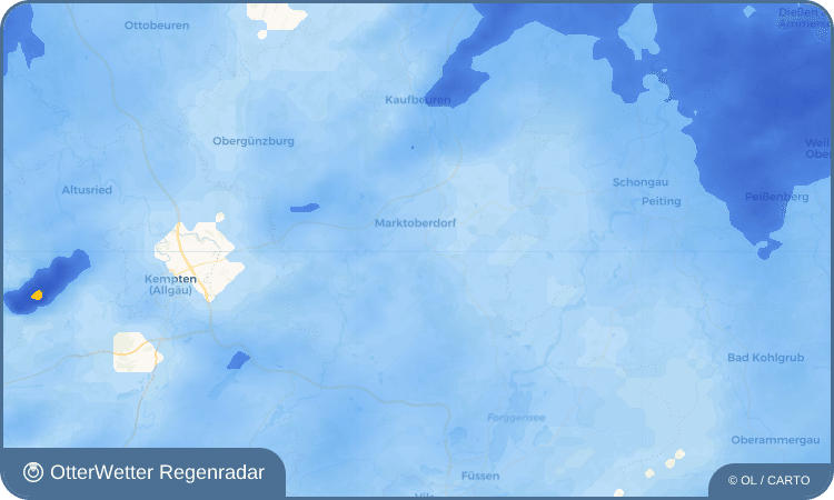 Wetter-Widget-Vorschau mit Vorhersagedaten für Kohlhunden