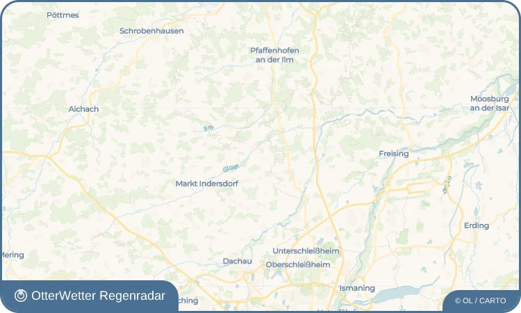 Wetter-Widget-Vorschau mit Vorhersagedaten für Kollbach