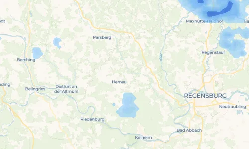 Regenradar Vorschaubild - Aktuelle Niederschläge in Kollersried und Umgebung