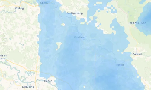 Regenradar Kollnburg: aktuelle Niederschläge in Kollnburg und Umgebung, Stand 20. Oktober 2026 um 3:45 Uhr