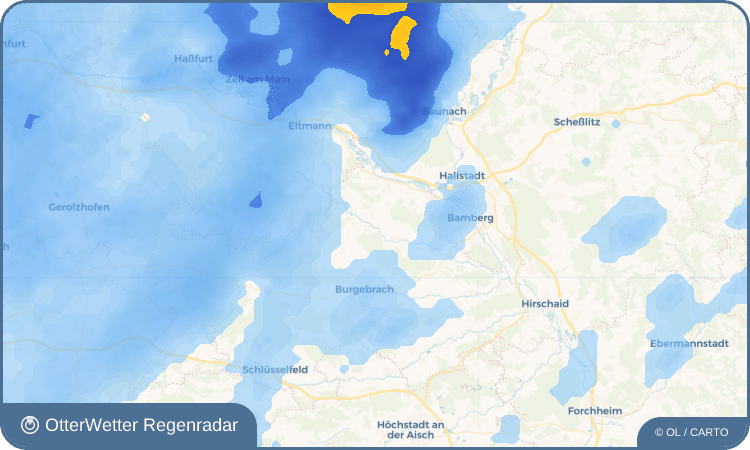 OtterWetter Regenradar-Widget Kolmsdorf